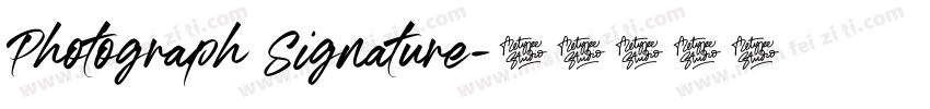 Photograph Signature字体转换
